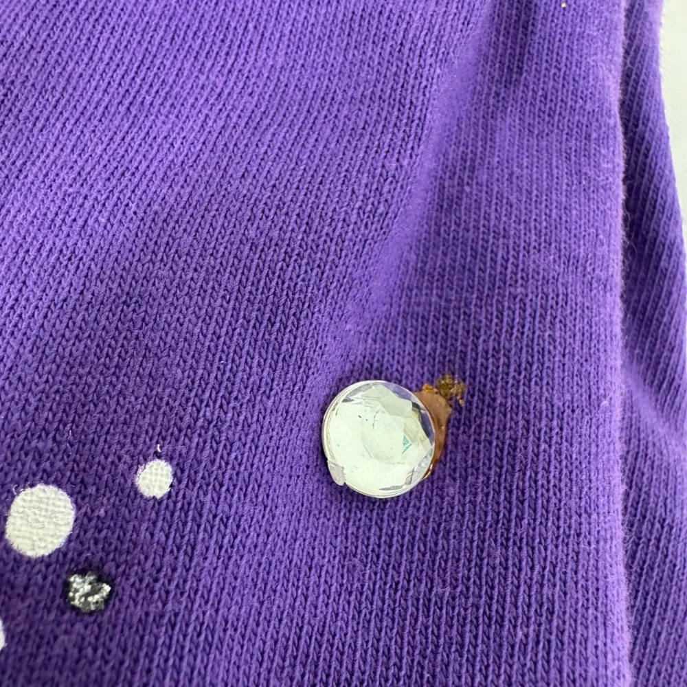 Disney Store Mickey Minnie Mouse Tropical Palm Tree Graphic TShirt Purple Womens - Picture 8 of 10